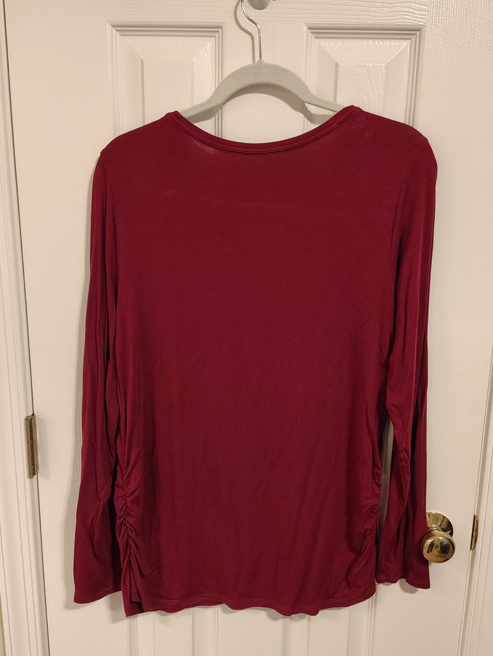 Set Of 3 Long Sleeve Sonoma Maternity Tops, Large. Navy, Grey And Berry - Picture 5 of 8